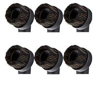 Tianlong 6Pieces Round Dust Brush Soft Horsehair Bristle Vacuum Attachments Dusting Brush Cleaner Dust Brush, Vacuum Brushes Replacement, Inner Dia 32mm/1.25 in for Most Brand Accepting