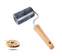 Tianman Rolling Pin Pizza Roller, Marble Roller Non-Stick T-Type, for Cake Baking Tortilla Fudge Pizza Cookies and Other Kitchen Baking Cooking (Type 3 Black).