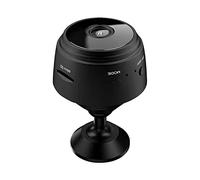 TIANNAIT 1 Mini Camera Wireless Smart WiFi Camera with 1 Base and 1 Data Cable for Remote Network Monitor A9 for Kids and Elderly People (Black)
