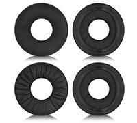 TIANNAIT 2 Pairs Black Leather Wrinkled Leather Headphone Covers, Comfortable Noise Isolating Foam Ear Pads, Headphone Spare Replacement Parts, Compatible with Sony WH-CH500, ZX100, ZX330, CH510
