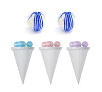 TIANNAIT 3 Pack Hair Catchers for Laundry, 2 Laundry Balls, Reusable Washing Machine Floating Hair Remover, Hair Removal Ball, Lint Remover for Cat Dog Pet Hair, Debris Collection, Pink, Blue, Purple