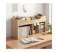 TIANQIHAO Book Shelf Desktop Bookcase 2-Tier Wood Desktop Organizer, Multipurpose Desk Shelf, Kitchen And Bathroom Shelf, 31.5 X7.9 X17.7 Inches Shelves For Living Room, Bedroom, H