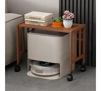 TIANQIHAO Robot Vacuum Storage Shelf, Adjustable Wood Display Rack For Smart Sweeper Organization And Space Saving