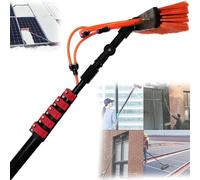 TIANQIHAO Solar Cleaning Roller Brush,3M-11M Solar Panel Cleaning Kit, Window Cleaning Pole With Brush, Hose Fed Window Cleaner Equipment, Perfect For Photovoltaic Maintenance,7.2m