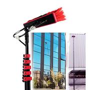 TIANQIHAO Solar Cleaning Roller Brush,Solar Panel Cleaning Kit - 12Ft Window Cleaning Pole With Brush, Water Fed System For Efficient Photovoltaic Maintenance, Ideal For Home,9M/30FT