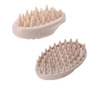 TIANQUXNGI 2 Pack Oval Pet Brush Lint Remover Comb No Irritation Rubber Brush Dog Bath Cat Dog Grooming Tool