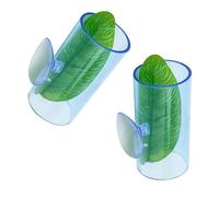 TIANQUXNGI 2PCS Fish Tube with Leaf Hammock Fish Shelter and Hideaways Tunnel for Aquariums Fish Spawning Grounds Resting Pad