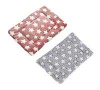 TIANQUXNGI 2Pcs Hamster Winter Bed Cushion Rabbit House Play Mat Bed Pad Cage Accessories Warm Anti-Scratch Bedding for Squirrels