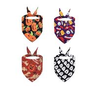 TIANQUXNGI 4pack Dog Triangles Bib Durability Neckerchief Regulable Dog Bandanas Bib Dog Scarf Accessories