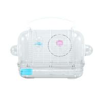 TIANQUXNGI Bird for Carrier Hamster Travel Cage Clear Good Ventilation Detachable Design Easy to for Gerbil Small Rat
