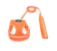 TIANQUXNGI Breathable Cloth Cat Chest Back Harness Leash Adjustable Pet Cat Dogs Traction Rope Collar Cat Supplies Pet Harness