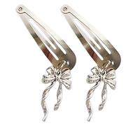 TIANQUXNGI Butterfly Bowtie Pendant Hair Clip for Women 2000s Hairpin Hair Styling Hair Pin for Thin Hair Elegant Korean Side Clip