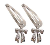 TIANQUXNGI Butterfly Bowtie Pendant Hair Clip for Women 2000s Hairpin Hair Styling Hair Pin for Thin Hair Elegant Korean Side Clip