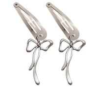 TIANQUXNGI Butterfly Bowtie Pendant Hair Clip for Women 2000s Hairpin Hair Styling Hair Pin for Thin Hair Elegant Korean Side Clip