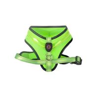 TIANQUXNGI Cat Chest Back Harness Glowing Adjustable Length Pet Traction Cat Dog LED Dog Vest Collar Cat Supplies Pet Harness Belt