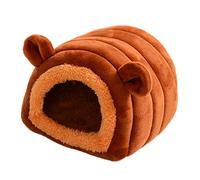 TIANQUXNGI Cozy Colorful Small Pet Cage Pad Hamster Washable Keep Warm House Bed Nest for Bunny Chinchilla Parrot Guinea Pig Mouse