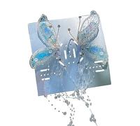 TIANQUXNGI Decorative Hair Barrettes Elegant Butterfly Fairy Ear Headwear Fashion Hairpins for Women Girls Crystal Fringe Hair Clip, as described