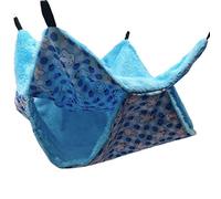 TIANQUXNGI Double Layer Hamster Hammock Small Pet Bed Glider Bed Hanging Hammock for Rat Chinchilla Parrot Guinea Pig Rat