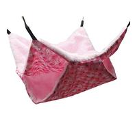 TIANQUXNGI Double-Layer Hamster Hammock Small Pet Cage Glider Bed Hanging Hammock Rat Swinging for Chinchilla Parrot Guinea Pig Rat