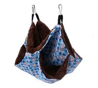 TIANQUXNGI Double-Layer Hamster Hammock Small Pet Cage Glider Bed Hanging Hammock Rat Swinging for Chinchilla Parrot Guinea Pig Rat