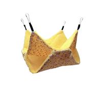 TIANQUXNGI Double-Layer Hamster Hammock Small Pet Cage Glider Bed Hanging Hammock Rat Swinging for Chinchilla Parrot Guinea Pig Rat