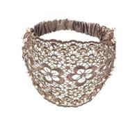 TIANQUXNGI Elegant Beadwork Flower Headband High Skull Hairband 1920s Fascinator Hairhoop for Women Party Hair Shaping Decors
