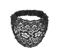 TIANQUXNGI Elegant Beadwork Flower Headband High Skull Hairband 1920s Fascinator Hairhoop for Women Party Hair Shaping Decors