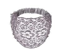 TIANQUXNGI Elegant Beadwork Flower Headband High Skull Hairband 1920s Fascinator Hairhoop for Women Party Hair Shaping Decors