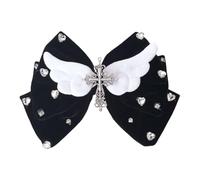 TIANQUXNGI Elegant Bows Hair Clip with Wing Designs Hairpiece Party Headwear Hair Ornament Suitable For Festivals And Event
