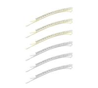 TIANQUXNGI Elegant Crystal Hair Pin Set of 6 Metal Hair Clip Korean Hairpin Side Clip Girl Hair Decors Women Fashion Hair Jewelry