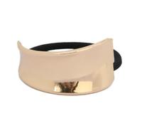 TIANQUXNGI Elegant Gold Hair Cuff Metal Ponytail Holder Fashion Hair Tie Hairpieces Hair Accesories for Stylish Women's Hairstyles