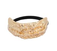 TIANQUXNGI Elegant Gold Hair Cuff Metal Ponytail Holder Fashion Hair Tie Hairpieces Hair Accesories for Stylish Women's Hairstyles