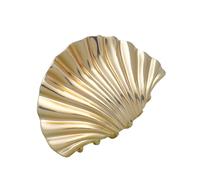 TIANQUXNGI Elegant Gold Metal Seashells Hair Claw for Women Stylish Clip Strong Clamp Hairwear Hair Shaping Claw Clip for Daily Use