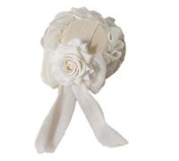 TIANQUXNGI French Lace Bowknot Hat Hair Clip for Theme Party Fascinator Hat Headwear with Flower Costume Hairpin Wedding Headpiece