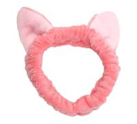 TIANQUXNGI Furry Cats Ear Hairband for Female Face Washing Elastic Plush Hairband for Makeup and Sport Skincare Hair Bands Accessor