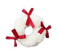 TIANQUXNGI Furry Plush HairLoop Anime Bows Scrunchies Stretchy Elastic Ponytail Holder Adult Kids Festival Hair Ties for Daily Use