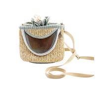 TIANQUXNGI Hamster Carriers Travel Bag Carrying Small Animal Portable Breathable Cage with Adjustable & Removable Strap