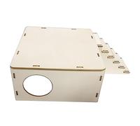 TIANQUXNGI Hamster House Climbing Ladder Detachable Roof Small Pets Hideout for Syrian Hamster Easy to Assemble Habitat Decor