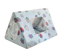 TIANQUXNGI Hamster Playtent Small Animals House Hideout Nest Playtunnel Rabbit Bed Corner Cage Accessories for Chipmunk Hedgehog