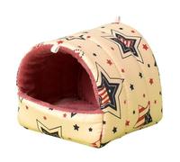 TIANQUXNGI Hamster Print Hammock Sleeping Bed Hanging Bed Mat Cage Accessories Warm AntiScratch Tunnel Bed for Ferrets Squirrels