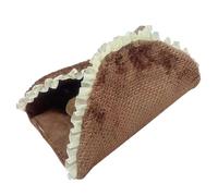 TIANQUXNGI Hamster Winter Bed Cushion Hideout Bed Play Tunnel Cage Accessories Warm Anti-Scratching Bedding for Ferrets Squirrels