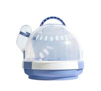 TIANQUXNGI Handheld Carrier for Small Pet Ventilable Transparent Carry Cage Portable Carry Box for Hamster Small Animal Travel Case