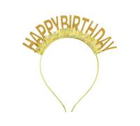 TIANQUXNGI Happy Birthday Props Hairband for Adult Children Family Gathering Birthday Party Decors Headwear Photography Accessory