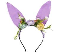 TIANQUXNGI Lovely Bunnies Ear Headbands Elastic Hairbands Christmas Plush Rabbits Hair Hoop for Parties and Event