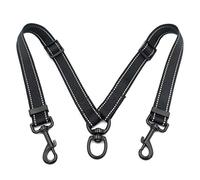 TIANQUXNGI Nylon Double Headed Extendable Dog Leash for Large Small Pet Supplies Adjustable Dog Leash Dog Traction Rope