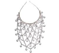 TIANQUXNGI Pearls Embellished Net Hairband Bride Bridesmaids Headpiece Fashion Wedding Hat for Evening Gowns and Weddings