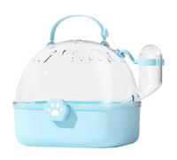 TIANQUXNGI Pet Carriers Cage Portable Hamster Carrier Cage Outgoing Travel Pet Cage with Water Bottle & Clear Large