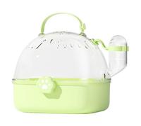 TIANQUXNGI Pet Carriers Cage Portable Hamster Carrier Cage Outgoing Travel Pet Cage with Water Bottle& Clear Large