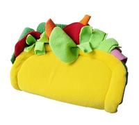 TIANQUXNGI Plush Tunnel for Hamster Mouse Hideout House Mini Tacos Shape Model Hamster Nest Habitats Decors Hideout