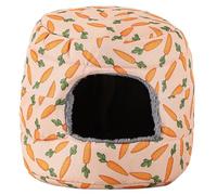 TIANQUXNGI Rabbit Sleeping Bed Furry Plush Hideout Cage Accessories Warm AntiScratch Tunnel Bed for Small Pet Ferrets Squirrels Bed